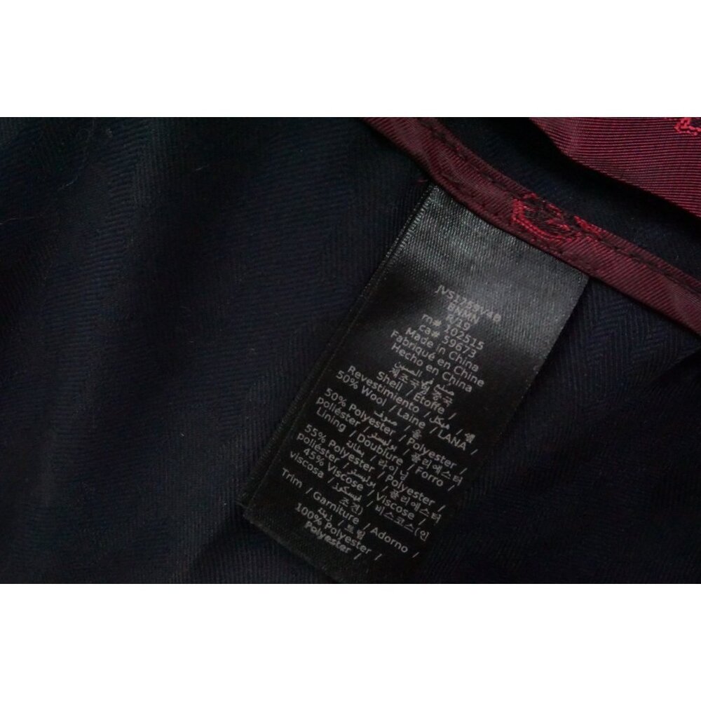 John Varvatos Blue Black Camo Metal Button Jacket Sz 40 BRAND NEW - Picture 8 of 8